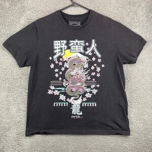 Ring Of Fire Savage Dragon Graphic T-Shirt‎ Mens Size L Black Tee